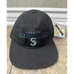 #1 Apparel  Mens Navy MLB Seattle Mariner SnapBack  Hat Blemish Inside Hat